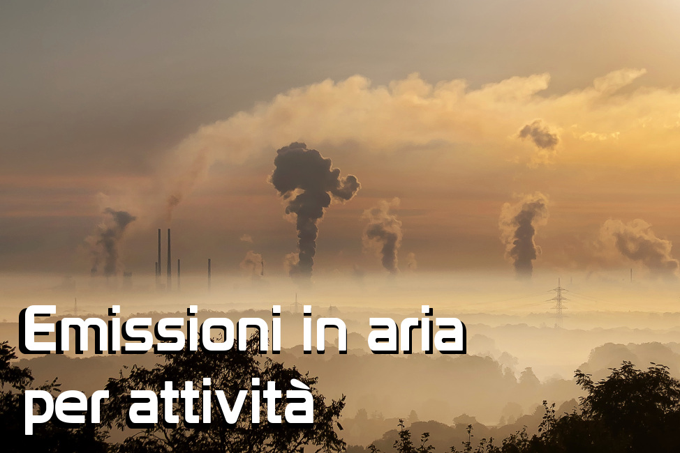 Emissioni di inquinanti in aria suddivisi per attività economiche