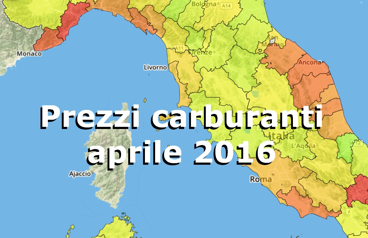 anteprima articolo Prezzi carburanti settimana #14 aprile 2016 