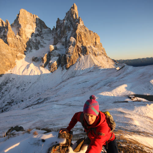 Tramonto sul Cimon della Pala