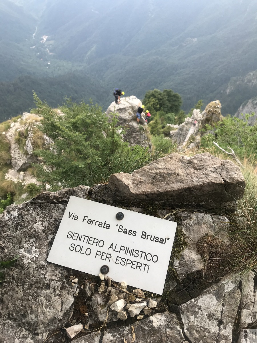 Uscita dal tratto attrezzato