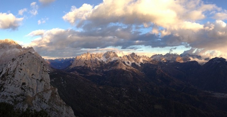 Panoramica tramonto Agordino