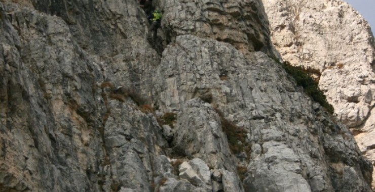 Escursionisti nel camino