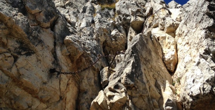 Inizio ferrata Campalani