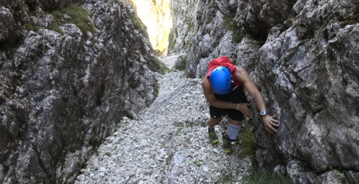 Vajo dei Contrabbandieri in Pasubio.