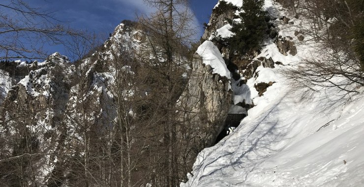 Tratto tra le due gallerie