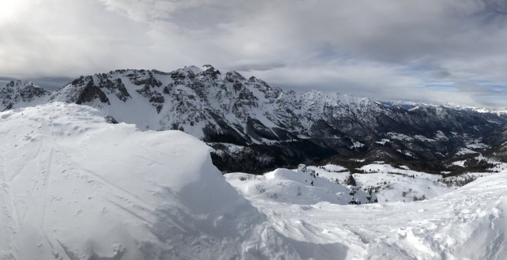 Panorama da "Cima Ofre" sul Carega
