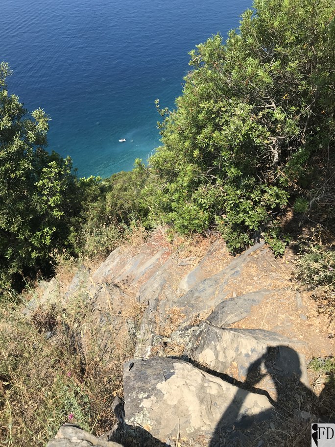 Sentiero ripido per Punta Pineda