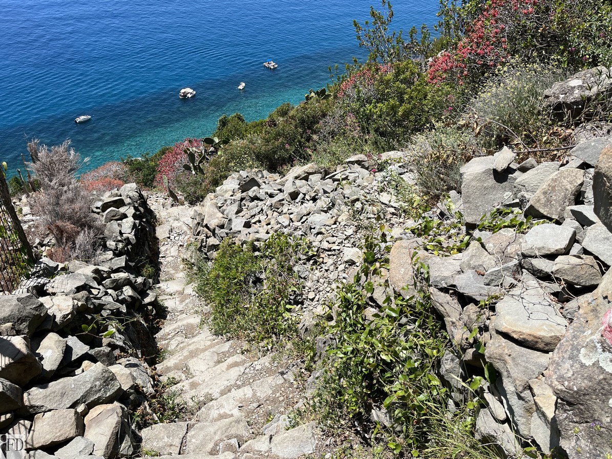 Discesa verso spiaggia Persico